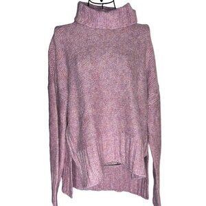 Marled Reunited Clothing Women's M Cozy Knit Turtleneck Sweater Mauve Purple New